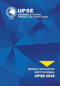 Cubierta para Modelo Educativo Institucional UPSE 2024